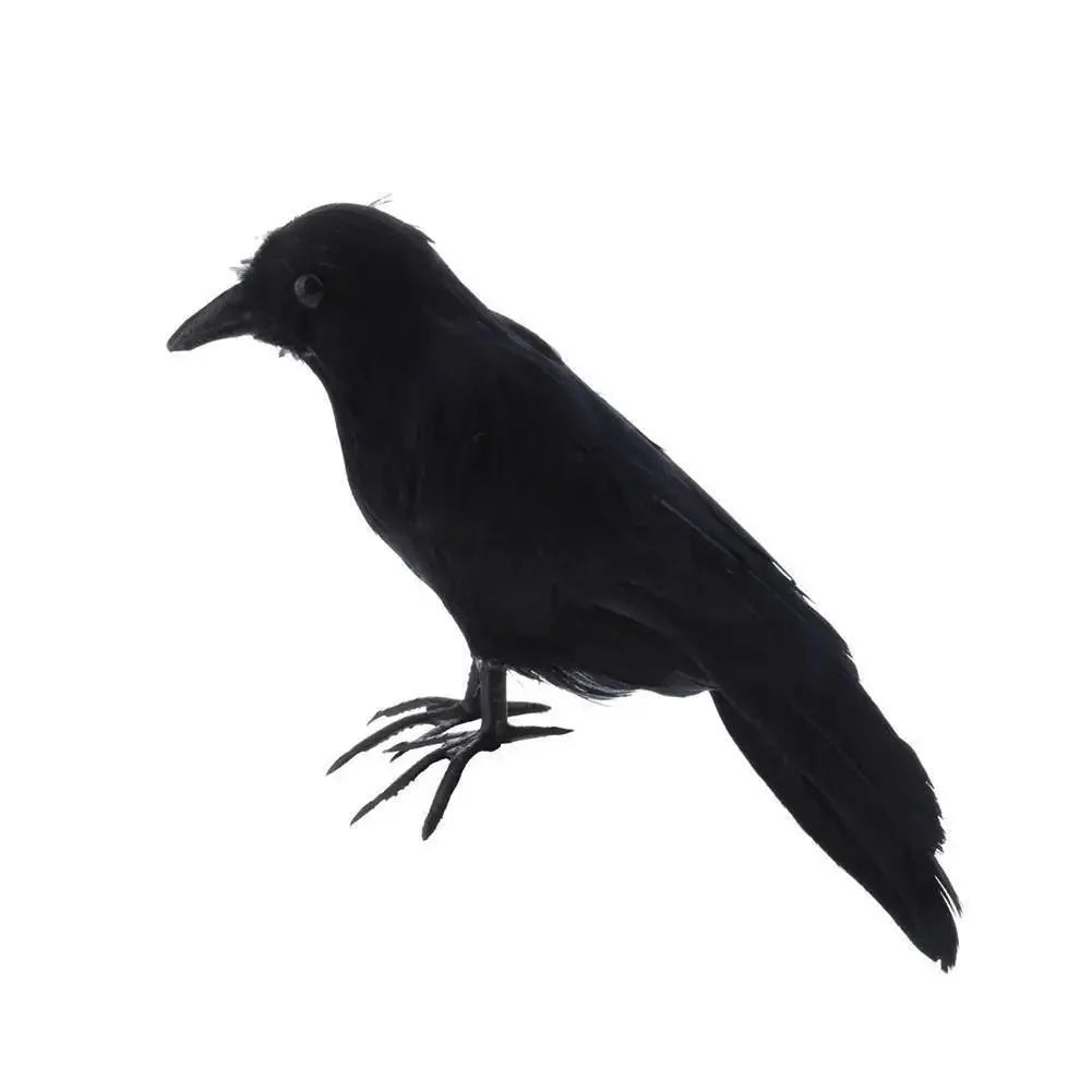 Artificial Black Crow | Halloween Decoration Prop