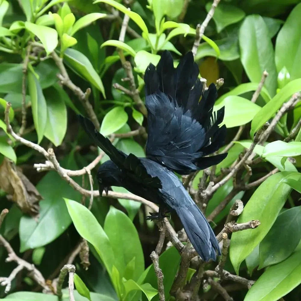 Artificial Black Crow | Halloween Decoration Prop