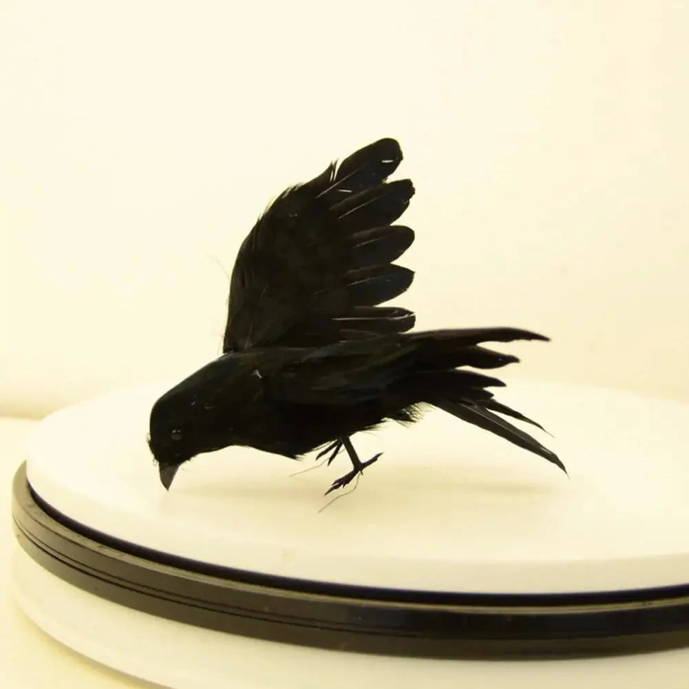 Artificial Black Crow | Halloween Decoration Prop