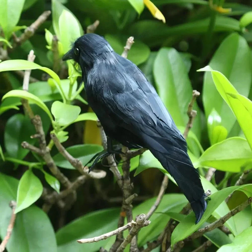 Artificial Black Crow | Halloween Decoration Prop
