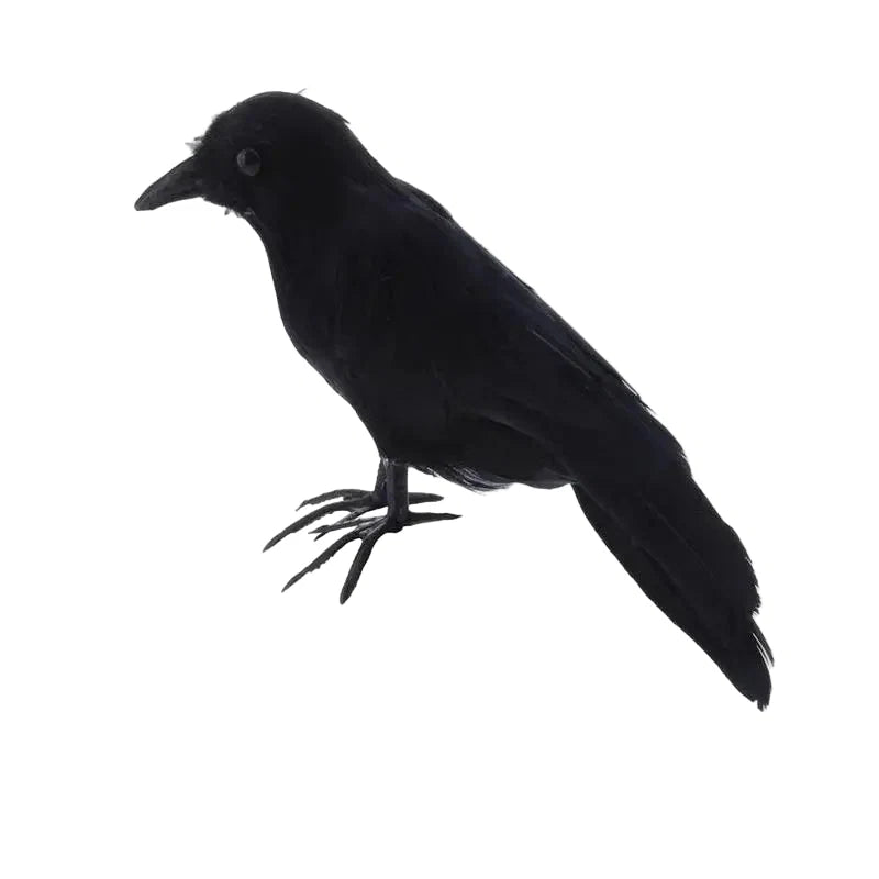 Artificial Black Crow | Halloween Decoration Prop