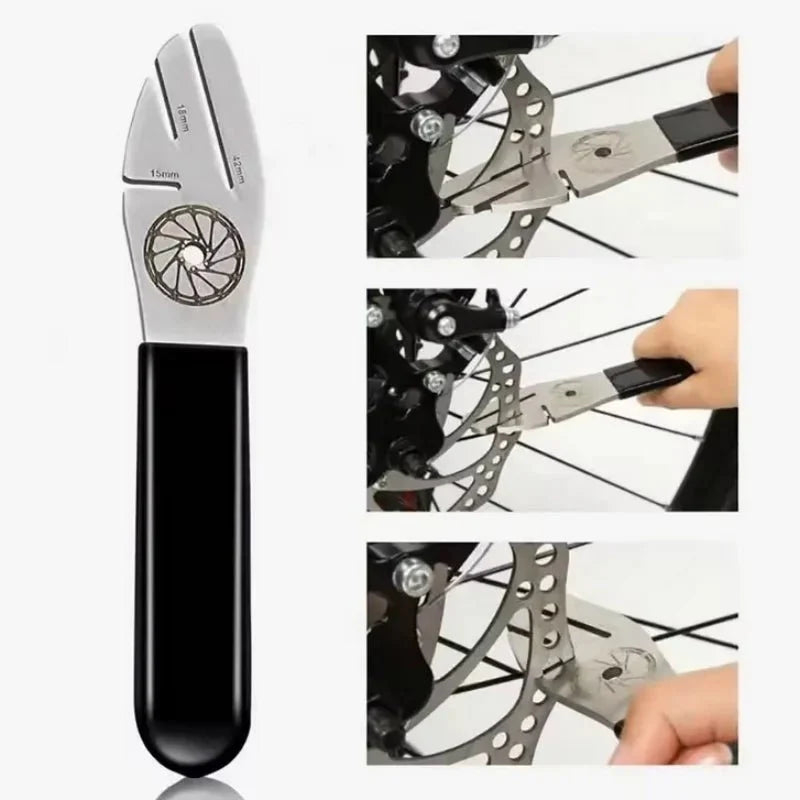 Disc Brake Rotor Truing Tool | Stainless Steel Alignment Wrench for MTB and Road Bikes