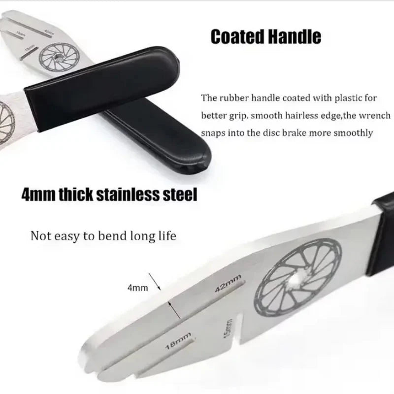 Disc Brake Rotor Truing Tool | Stainless Steel Alignment Wrench for MTB and Road Bikes