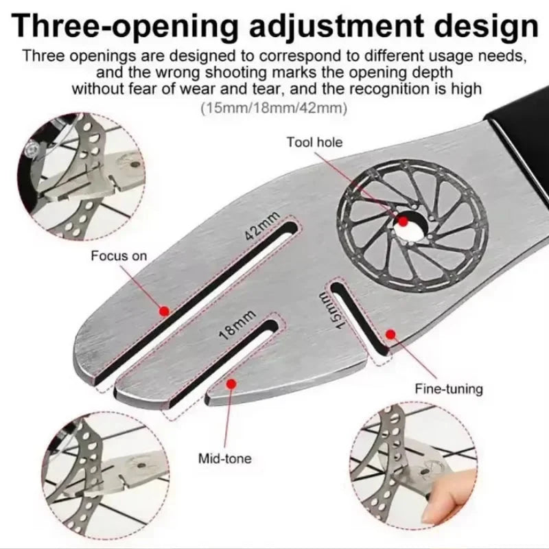 Disc Brake Rotor Truing Tool | Stainless Steel Alignment Wrench for MTB and Road Bikes
