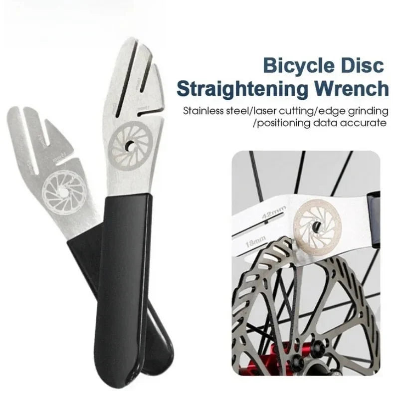 Disc Brake Rotor Truing Tool | Stainless Steel Alignment Wrench for MTB and Road Bikes