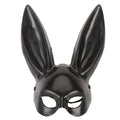 Black and White Rabbit Mask with Long Ears | Bunny Cosplay and Halloween Costume Accessory