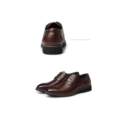 Brown Leather Oxford Dress Business Shoes