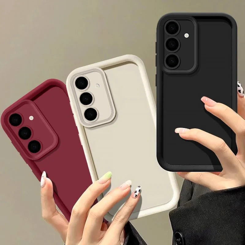 Candy Color Soft Silicone Phone Case | Matte TPU Cover for Samsung Galaxy