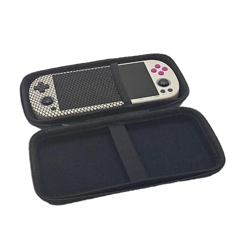Protective Carrying Case for Trimui Smart Pro and Nintendo 3DS | Hard Shell Storage Bag with Tempered Glass Screen Protector