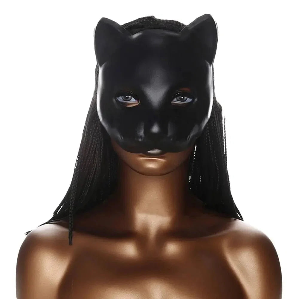 Cat Girl Half Face Party Mask | EVA Masquerade and Cosplay Accessory