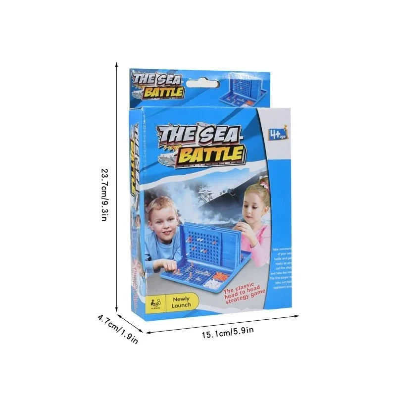 Classic Sea Battle Board Game | Strategic Two-Player Naval Battle Toy