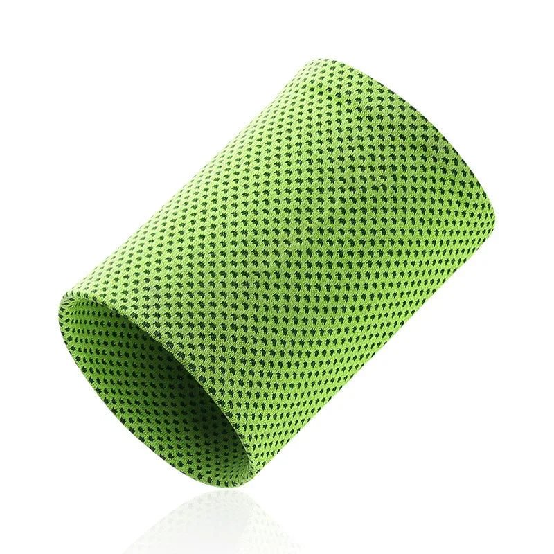 Cold-Sensing Sports Wristbands | Ice Silk Cooling Sweatbands for Workouts