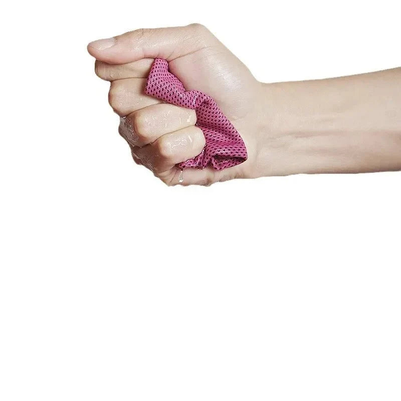 Cold-Sensing Sports Wristbands | Ice Silk Cooling Sweatbands for Workouts