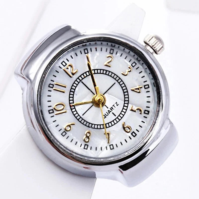 Creative Quartz Watch Ring | Unisex Finger Timepiece Jewelry
