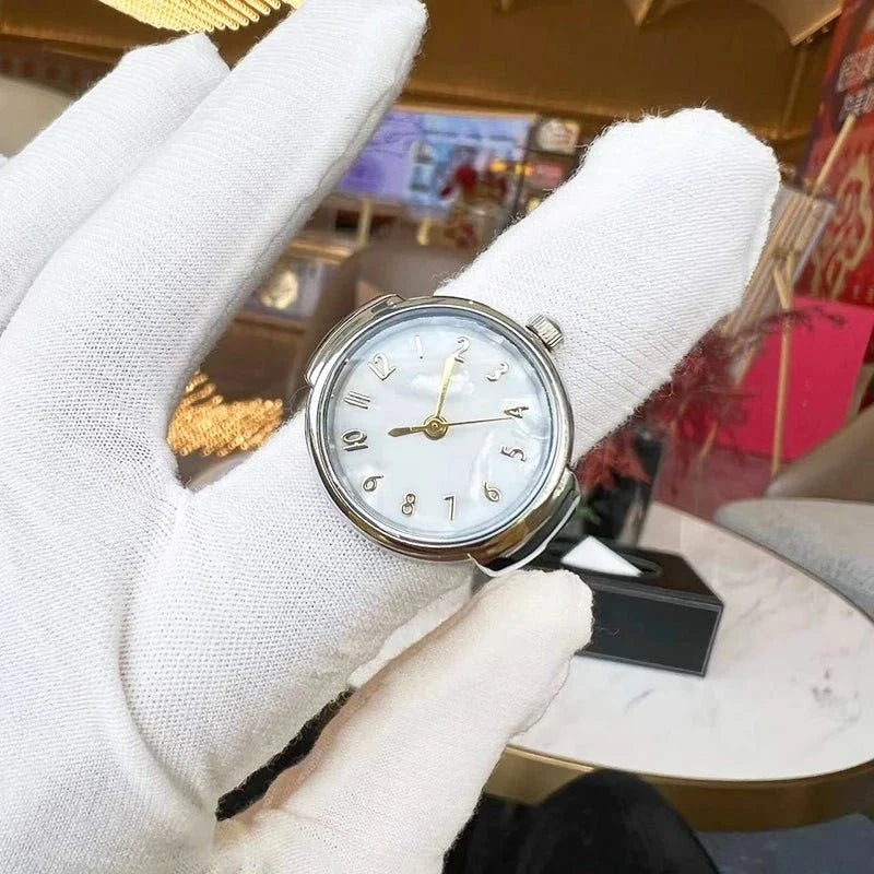 Creative Quartz Watch Ring | Unisex Finger Timepiece Jewelry