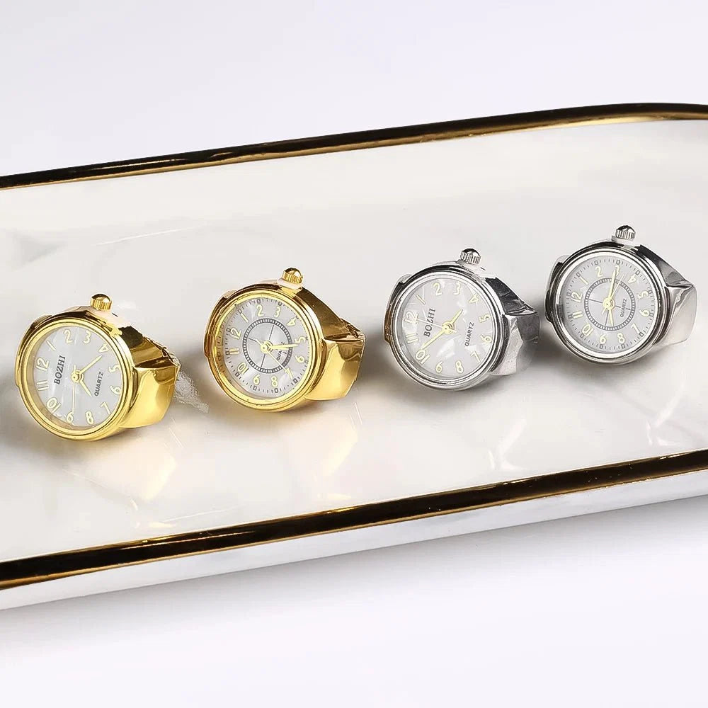 Creative Quartz Watch Ring | Unisex Finger Timepiece Jewelry