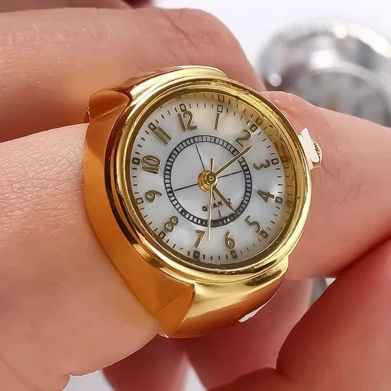 Creative Quartz Watch Ring | Unisex Finger Timepiece Jewelry