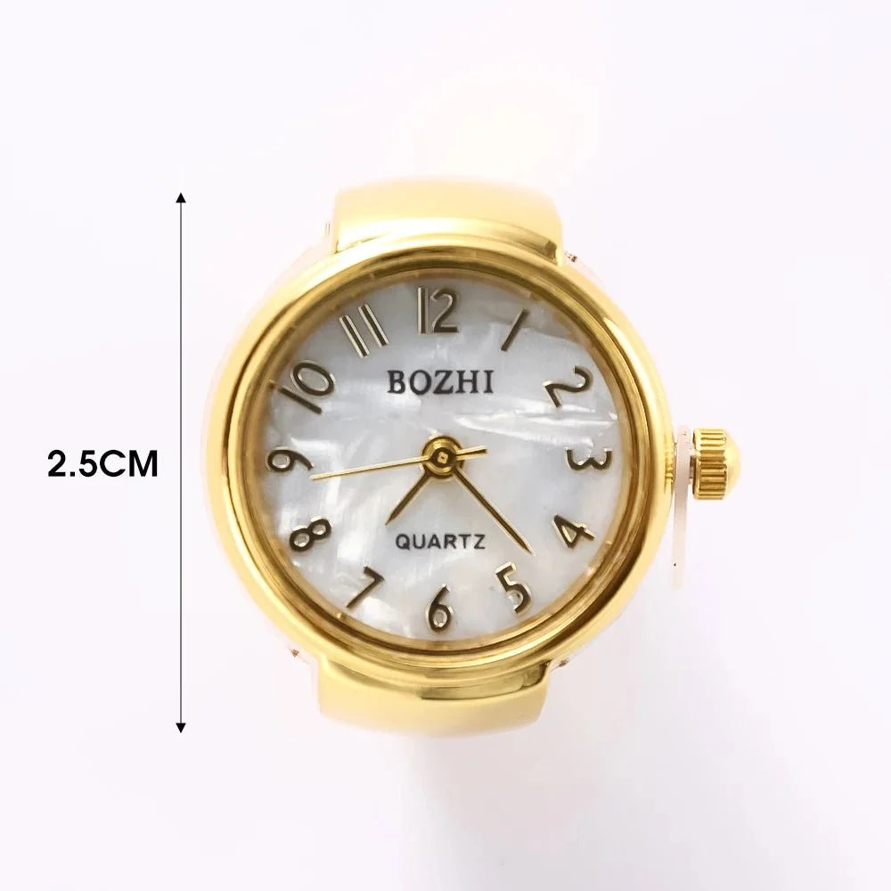 Creative Quartz Watch Ring | Unisex Finger Timepiece Jewelry