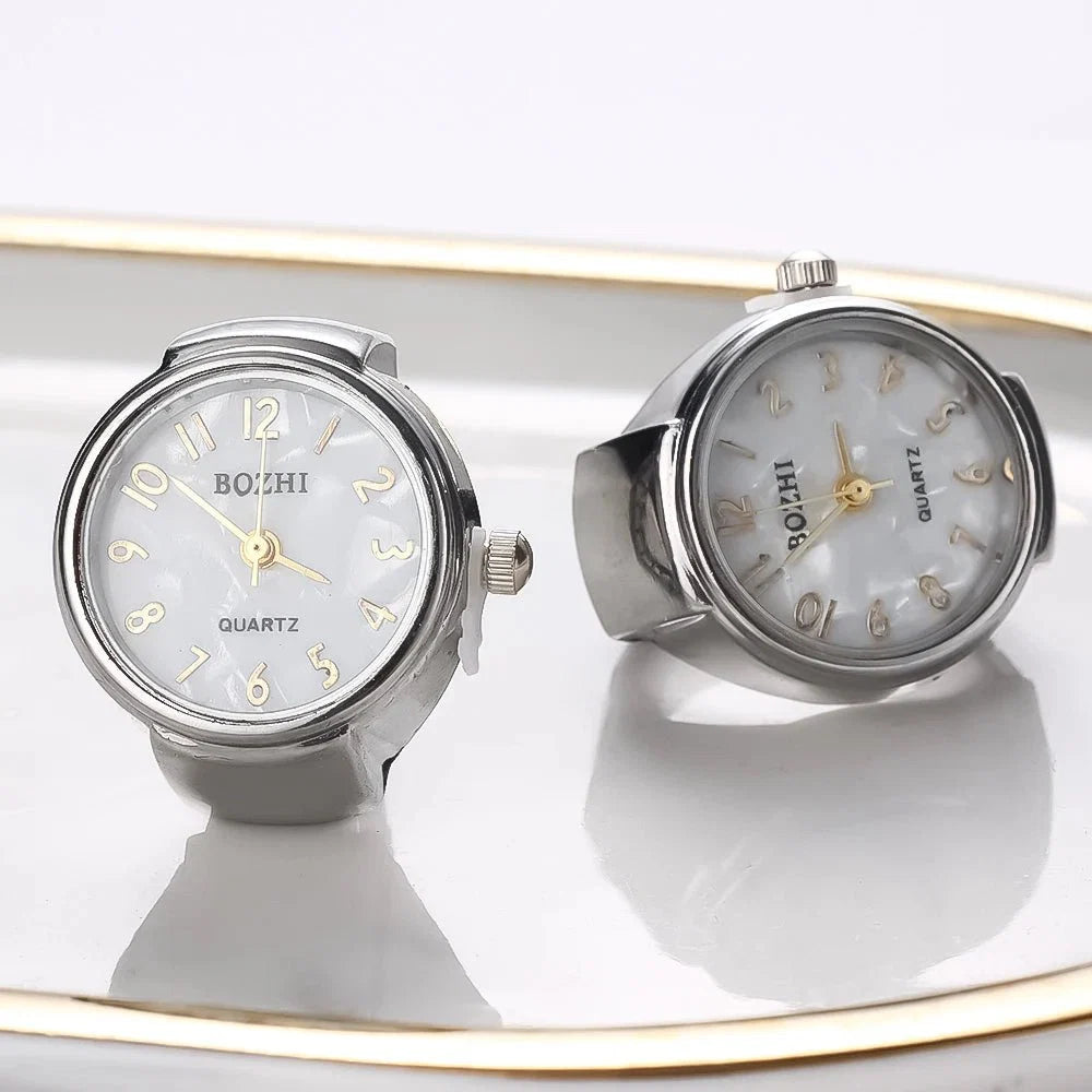 Creative Quartz Watch Ring | Unisex Finger Timepiece Jewelry