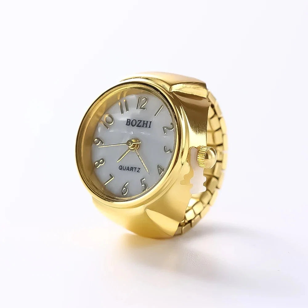 Creative Quartz Watch Ring | Unisex Finger Timepiece Jewelry