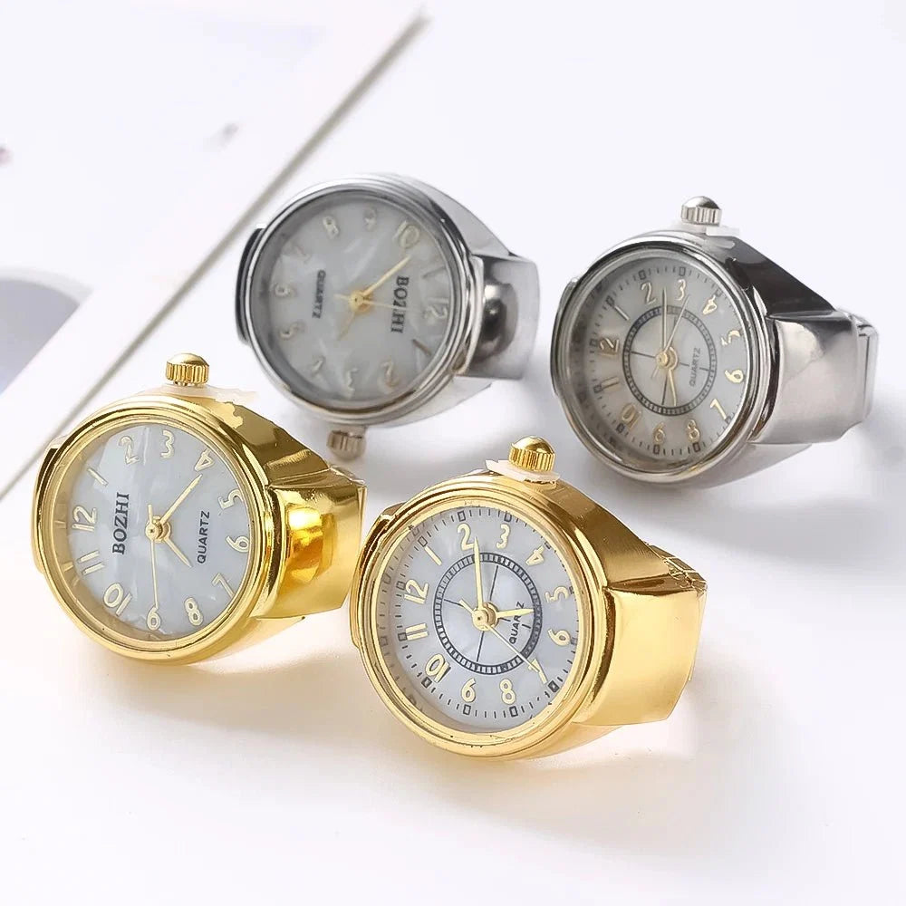 Creative Quartz Watch Ring | Unisex Finger Timepiece Jewelry