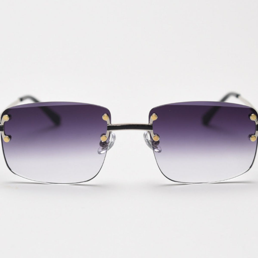 Rimless Gradient Tinted Sunglasses