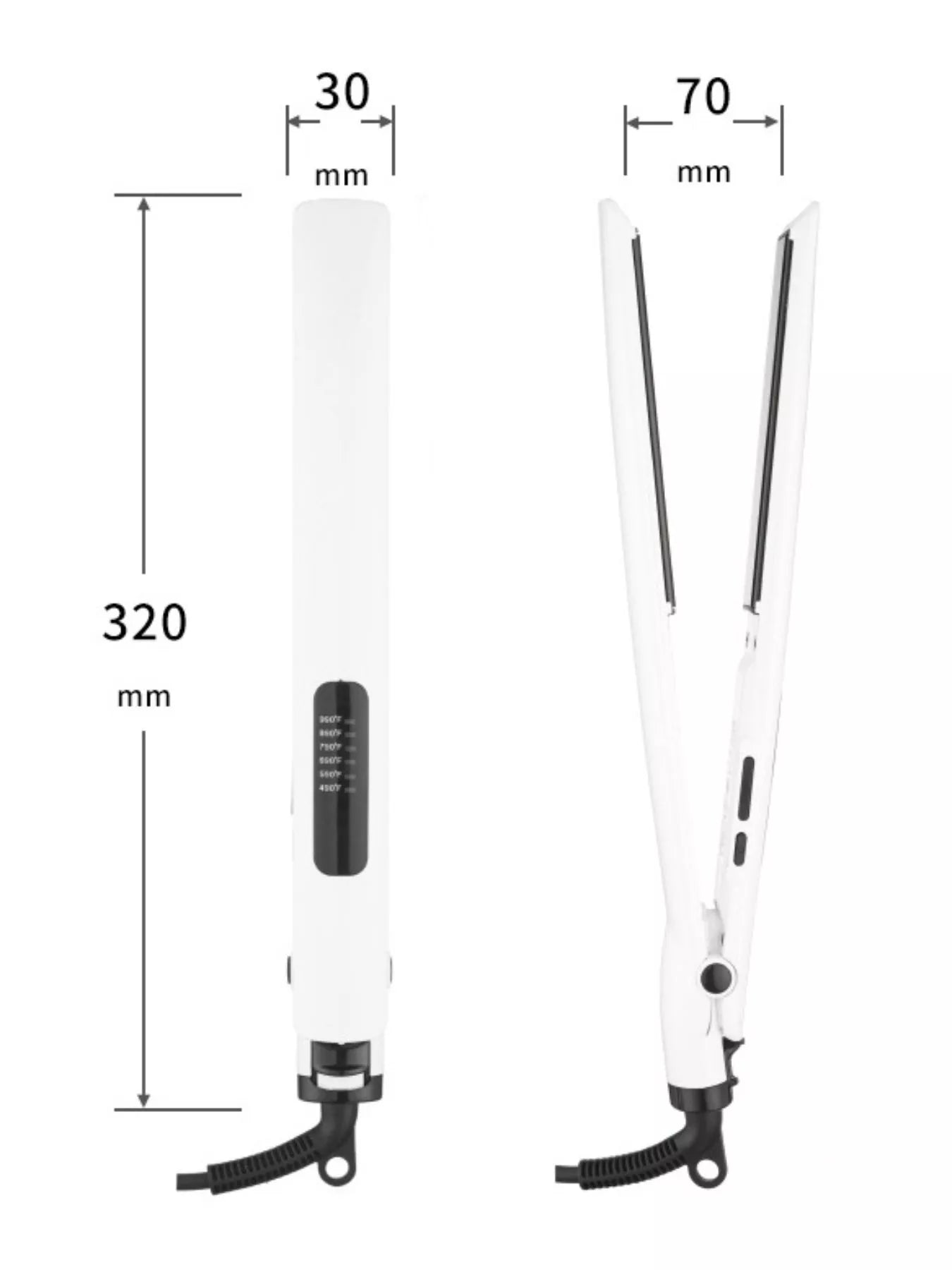 2-in-1 Curling & Straightening Iron