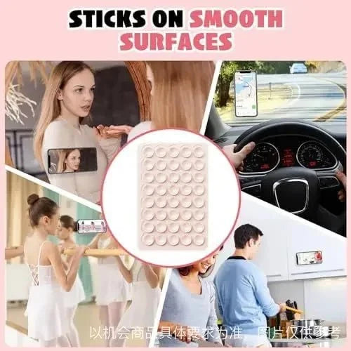 Double-Sided Silicone Suction Cup Phone Holder | Hands-Free Wall Mount for Videos and Selfies