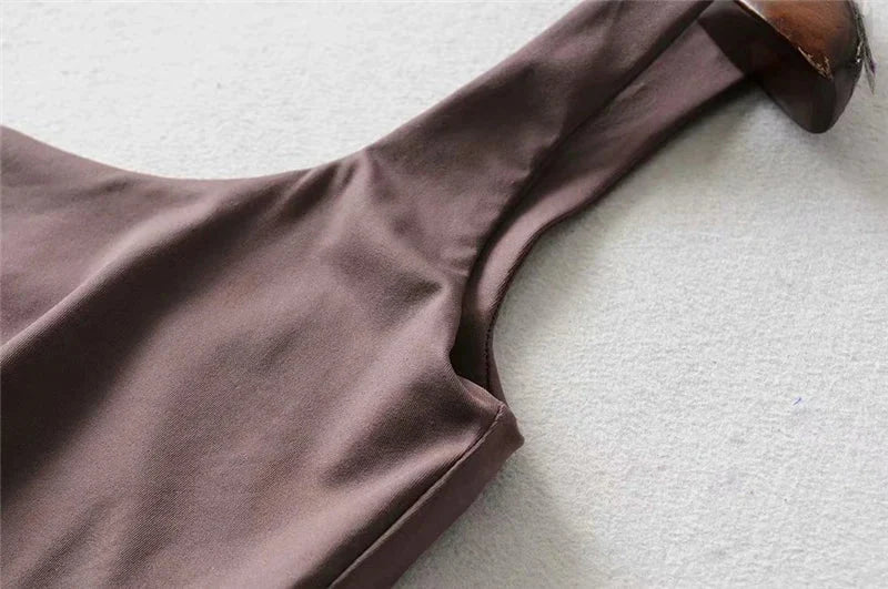Square Neck Tank Top | Summer 2025 Stretch Crop Shirt
