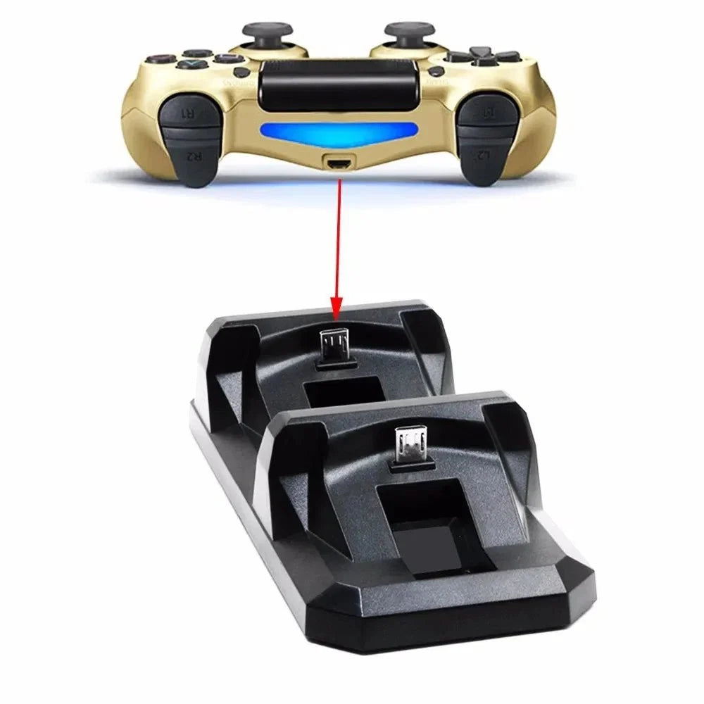 Dual USB Charging Dock for PS4 Controllers | TECTINTER Charger Station