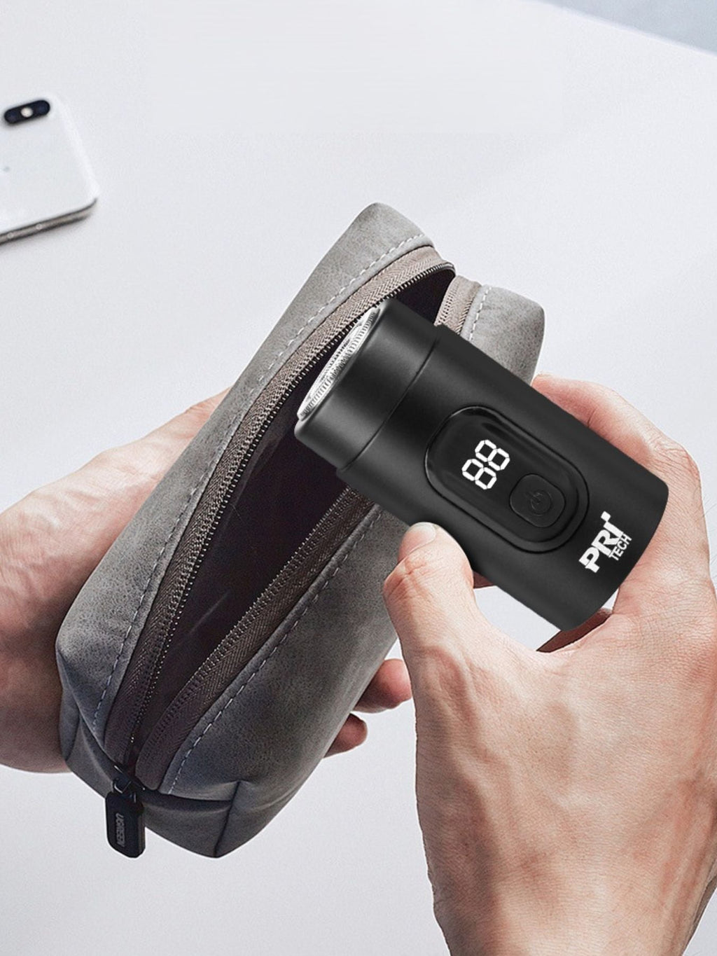 Portable Electric Shaver with LED Display