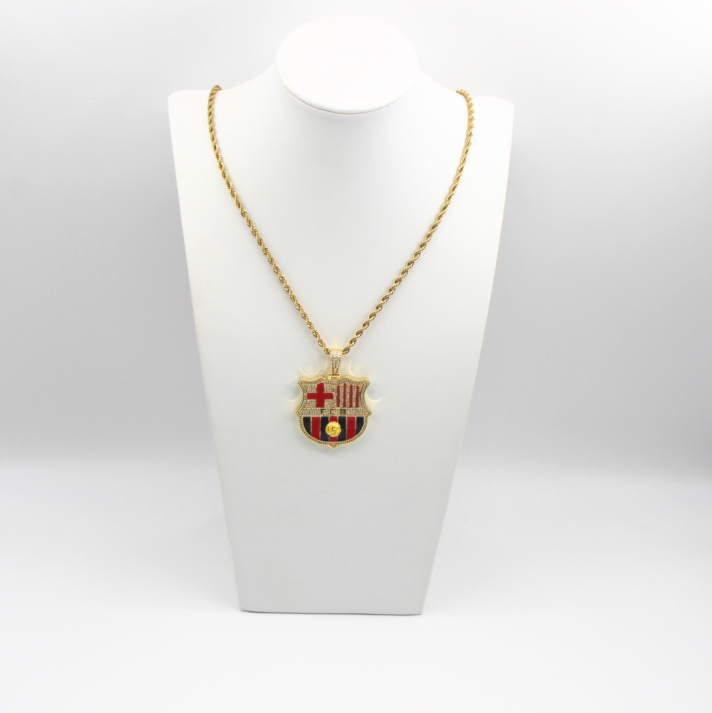 Customized Gifts Barcelona F.C. Pendant Necklace Chain for Football Fans