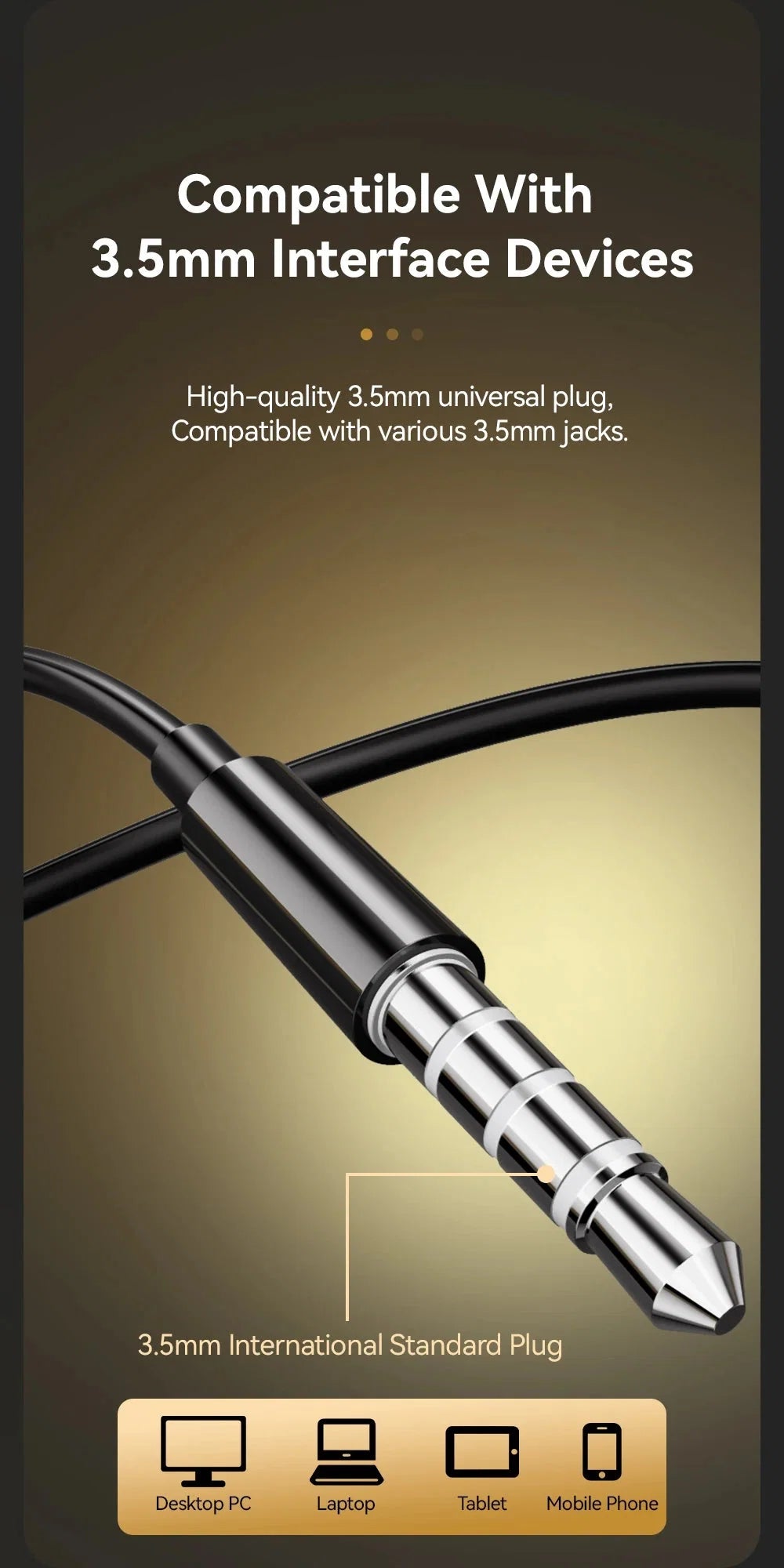 ESSAGER 3.5mm Wired In-Ear Headphones | Built-in Mic and Volume Control