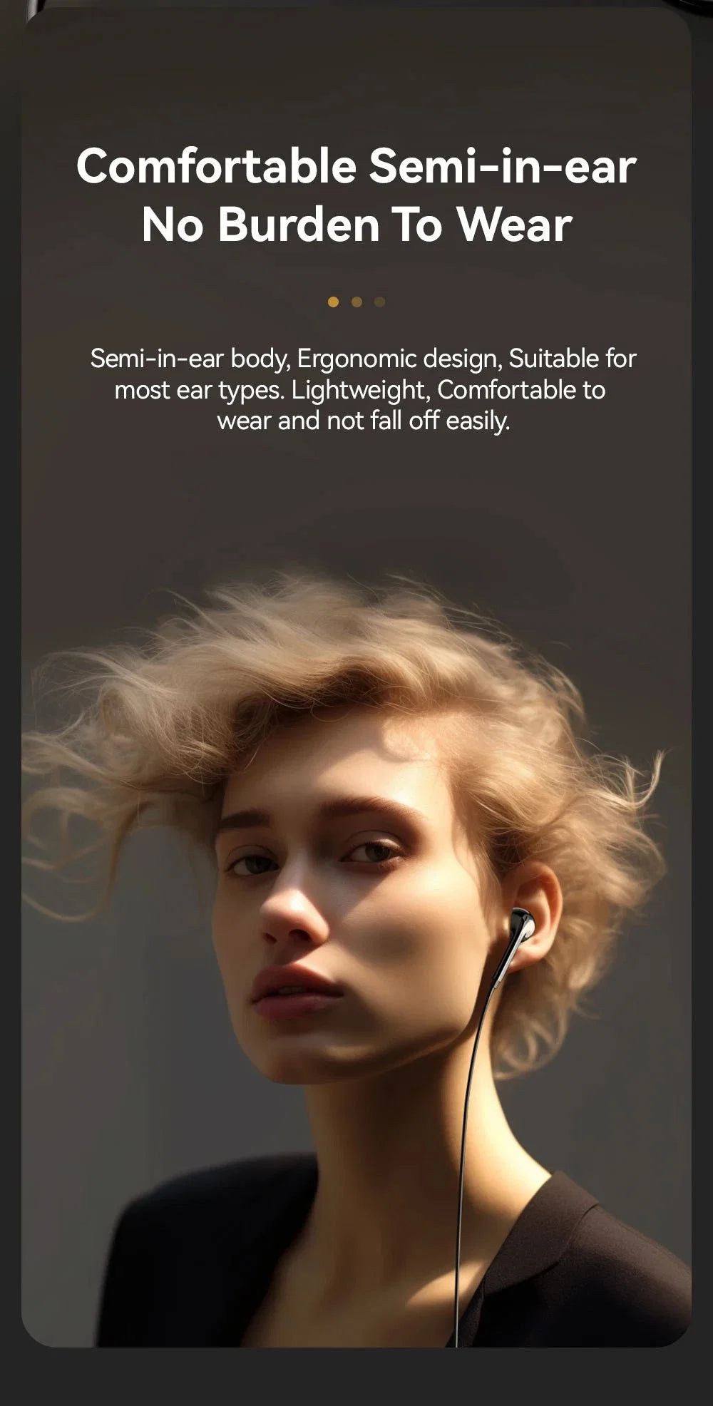 ESSAGER 3.5mm Wired In-Ear Headphones | Built-in Mic and Volume Control