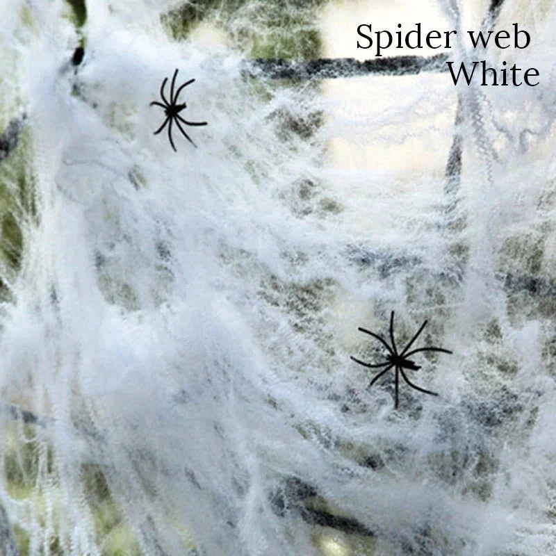 Stretchy Halloween Spider Web | Cobweb Decoration for Indoor & Outdoor