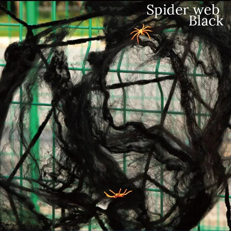 Stretchy Halloween Spider Web | Cobweb Decoration for Indoor & Outdoor