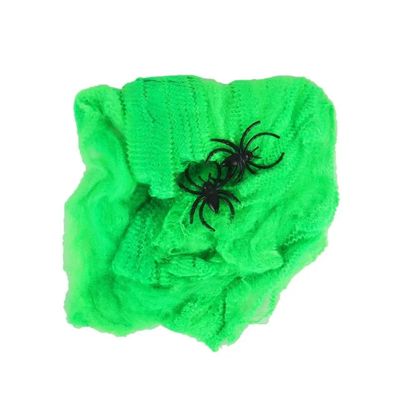 Stretchy Halloween Spider Web | Cobweb Decoration for Indoor & Outdoor