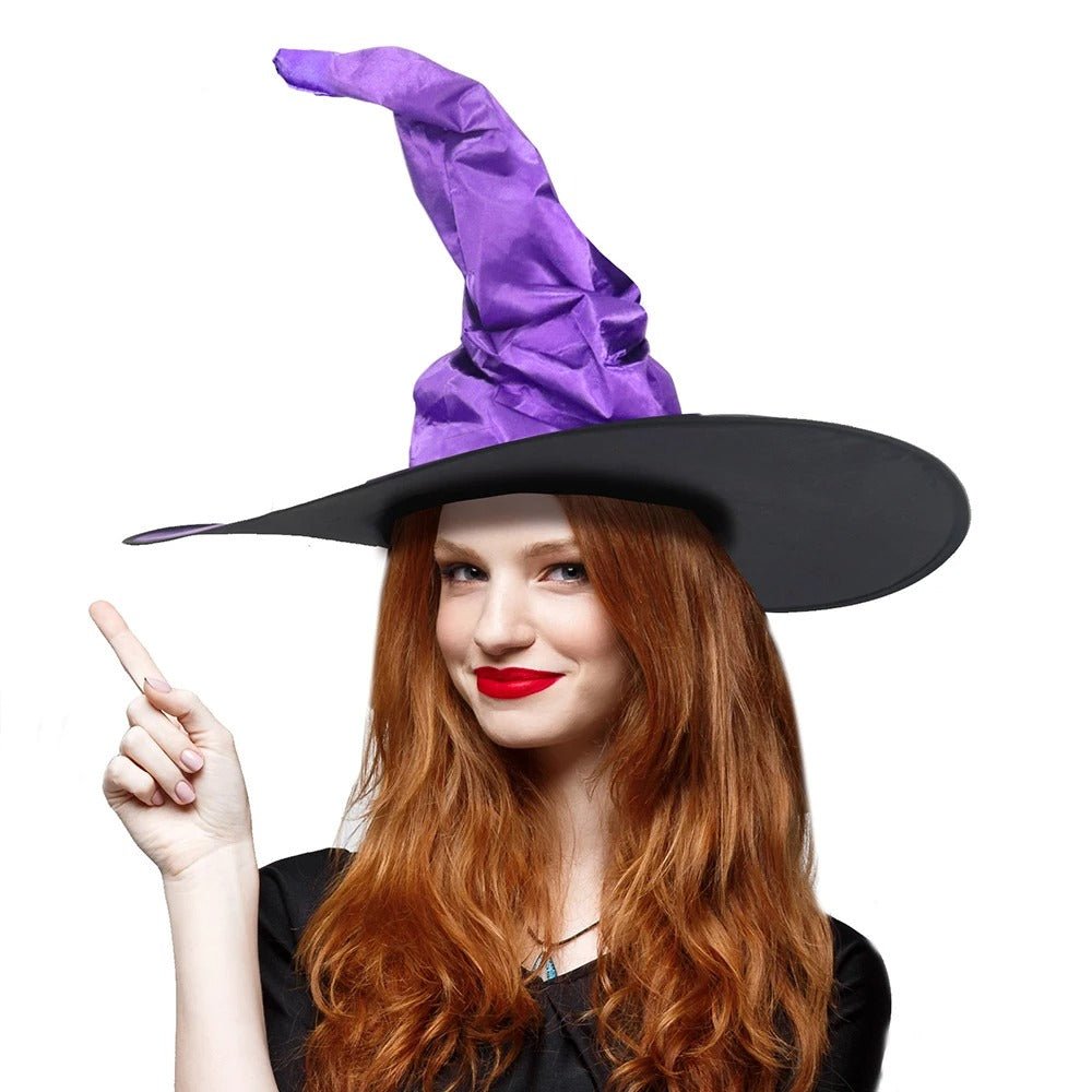 Black Wizard Hat for Adults | Halloween Magic Costume Accessory