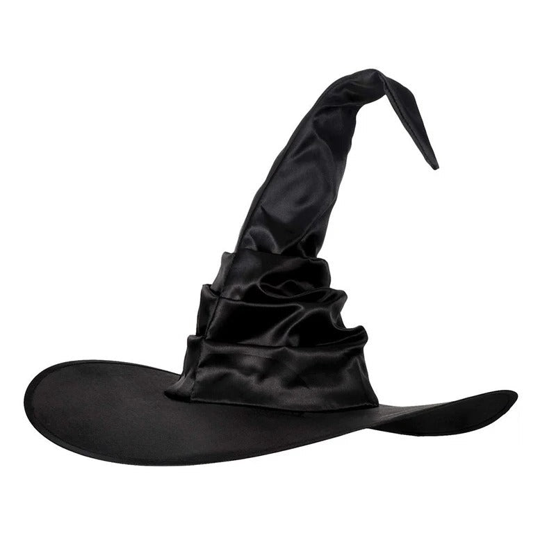 Black Wizard Hat for Adults | Halloween Magic Costume Accessory