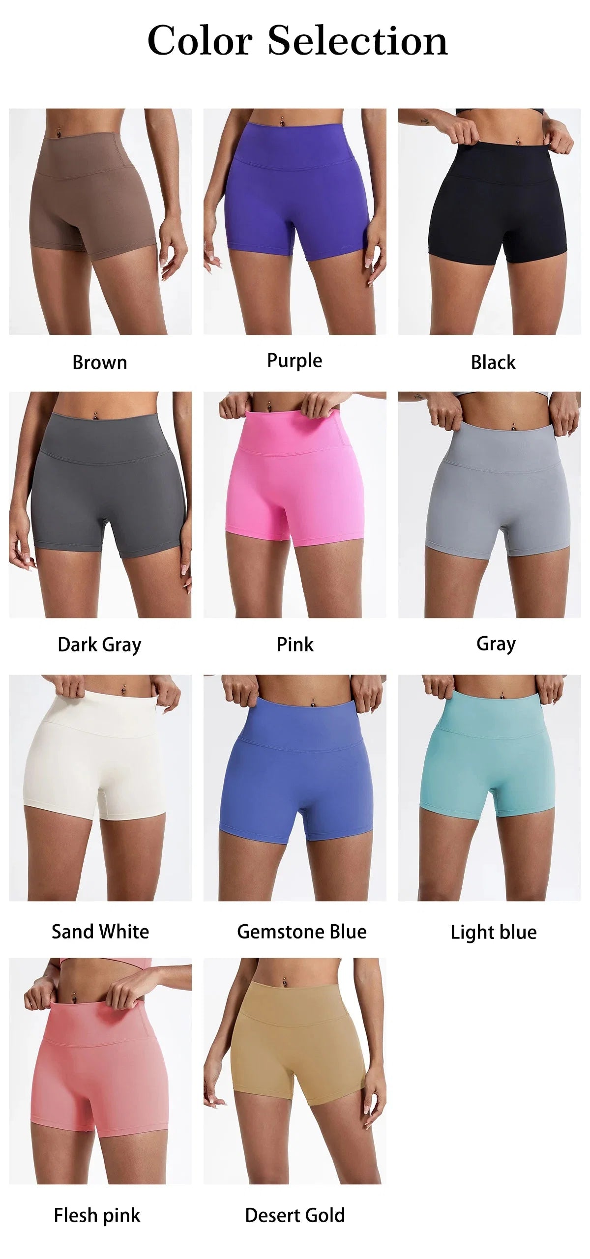 High Waist Compression Shorts | Butt-Lifting Yoga and Fitness Leggings
