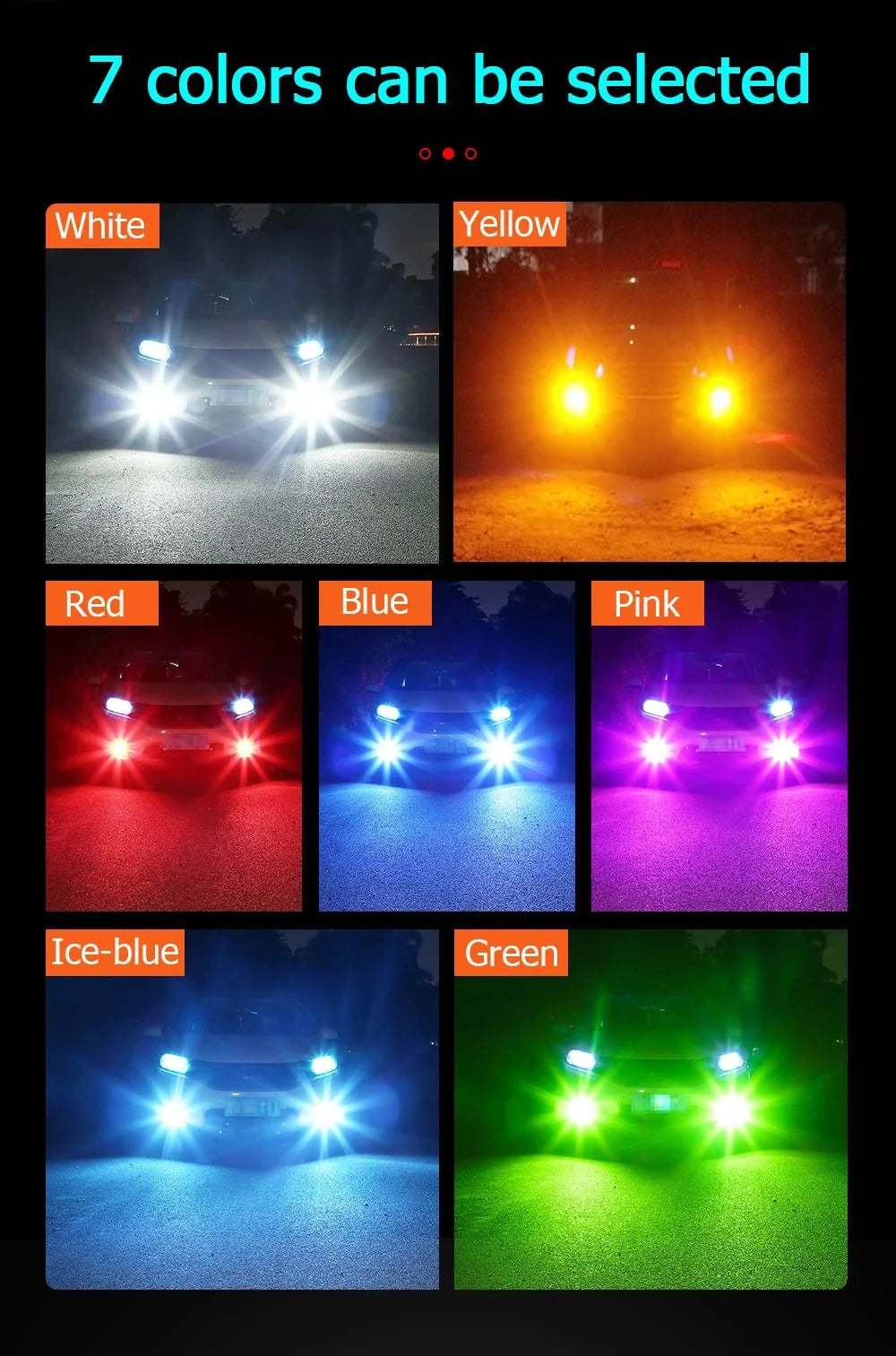 LED Fog Light Bulbs 6000K White | DRL and Fog Lamps for H11 H8 H9 9005 9006
