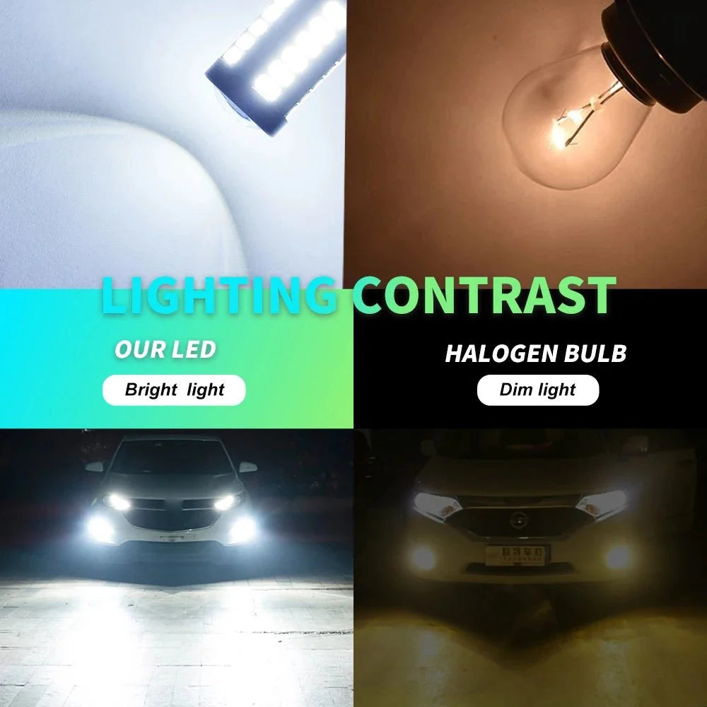 LED Fog Light Bulbs 6000K White | DRL and Fog Lamps for H11 H8 H9 9005 9006