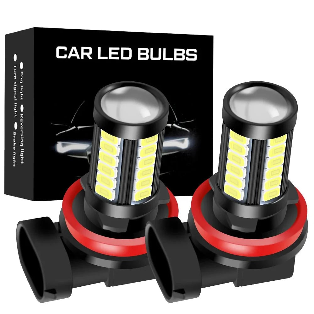LED Fog Light Bulbs 6000K White | DRL and Fog Lamps for H11 H8 H9 9005 9006