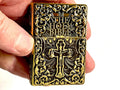 Cross lighter holy bible heavy bronze crucifix deep embossed filigree designed antiqued accents god jesus christian jewelry