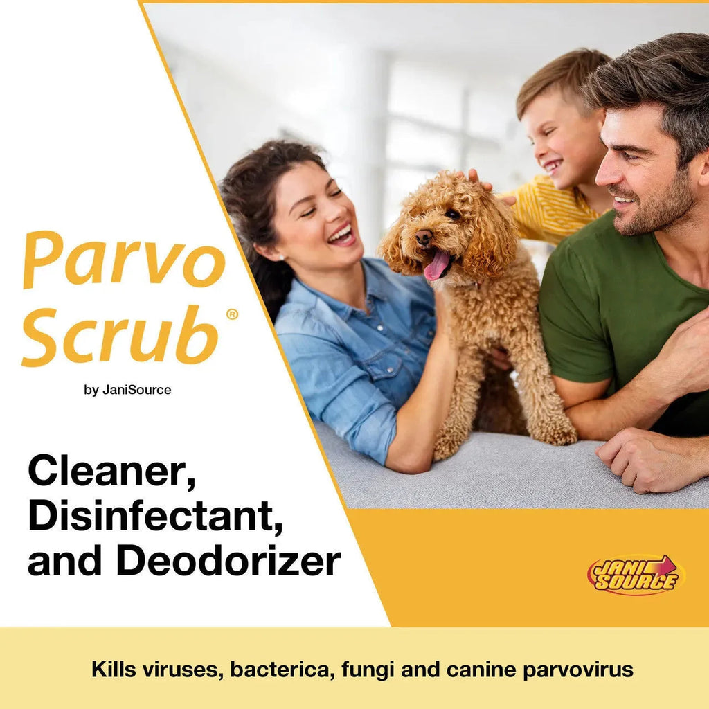 ParvoScrub II – EPA-Registered Super Concentrate Disinfectant for Kennels & Veterinary Use (1 Gal)