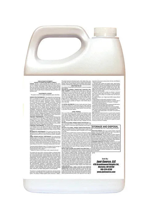 ParvoScrub II – EPA-Registered Super Concentrate Disinfectant for Kennels & Veterinary Use (1 Gal)