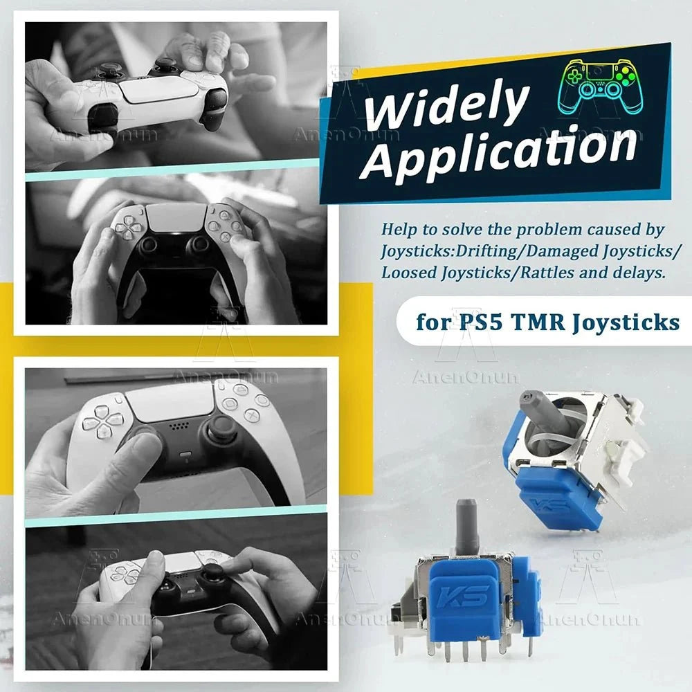 TMR Joystick Replacement Kit | No-Drift Analog Sensor Upgrade for PS5, PS4, and Xbox Controllers