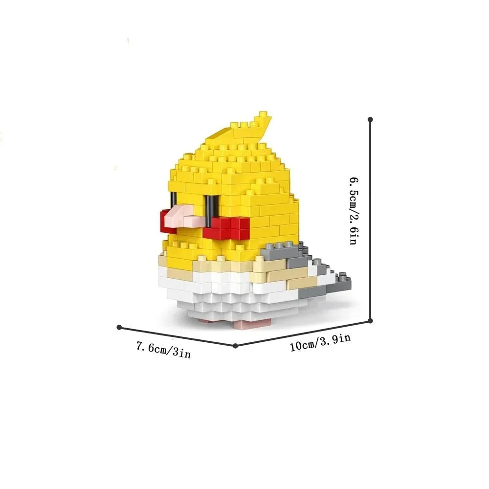 Colorful Parrot Micro Mini Building Blocks | Educational DIY Building Set for Kids and Adults