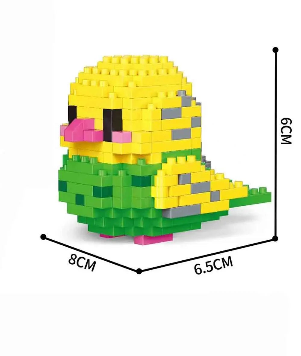 Colorful Parrot Micro Mini Building Blocks | Educational DIY Building Set for Kids and Adults