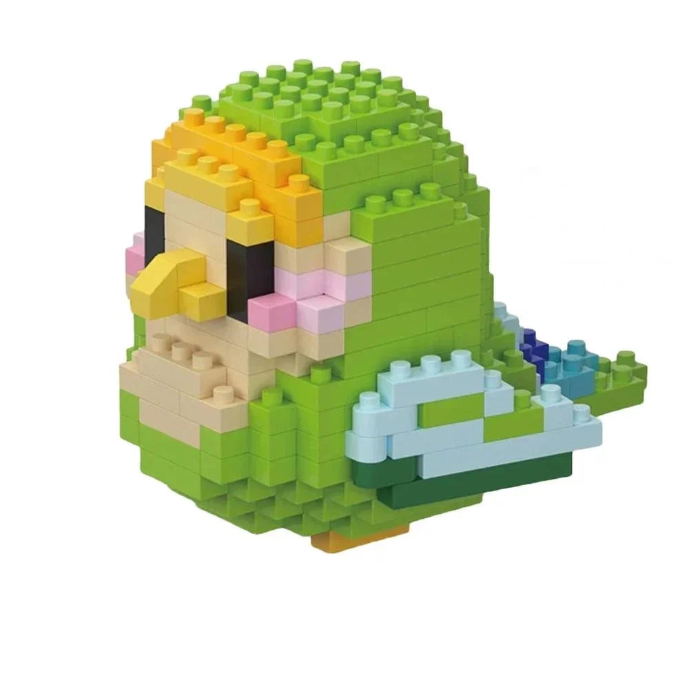 Colorful Parrot Micro Mini Building Blocks | Educational DIY Building Set for Kids and Adults